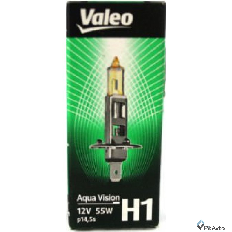 Лампа Н1 12 V 55 Valeo Aqua Vision желтый свет 