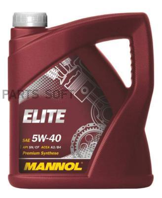 1006 MANNOL Масло моторное 5W40 MANNOL 4л синтетика Elite SN C